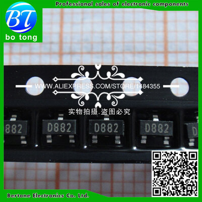 

Free Shipping 1000PCS 2SD882 D882 NPN SOT-23 NPN Transistor
