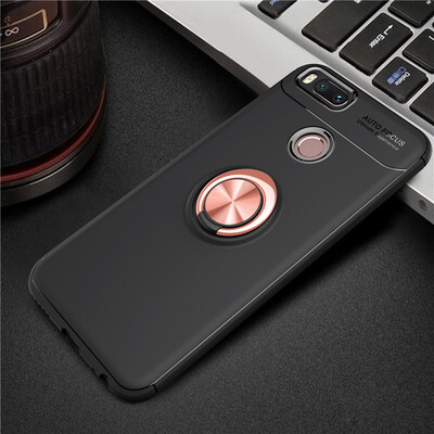 

Xiaomi 5X роскошь металлическое кольцо, магнитные брекет - shockproof охлаждения тпу телефон дел
