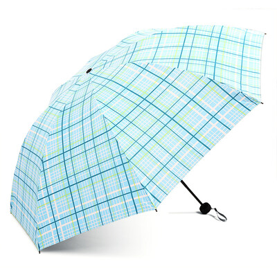 

Paradise umbrella fashion classic strips lattice umbrella tri-fold hit vinyl PPFUP UV protection umbrella 33346E