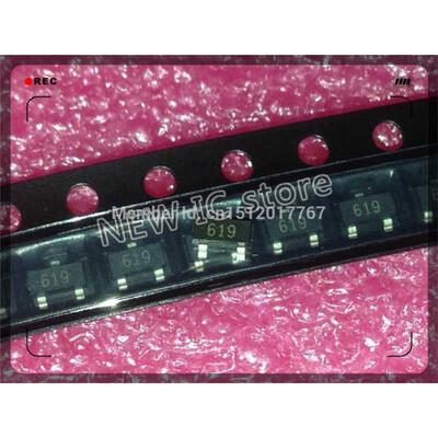

Free Shipping 100PCS FMMT619TA FMMT619T FMMT619 making 619 NPN 50V 2A Silicon Low Saturation Transistor SOT-23
