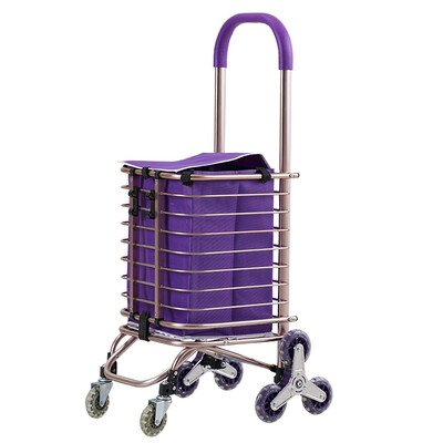 

Donghe DONGHE shopping cart shopping cart small cart luggage trolley portable folding trolley trailer climbing trolley car elderly household supermarket shopping basket