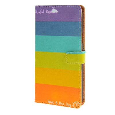 

MOONCASE Case for Samsung Galaxy J7 Pattern series Leather Flip Wallet Card Slot Stand Back Cover