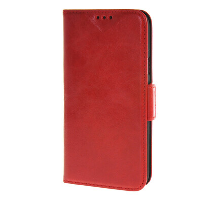 

MOONCASE Case for Samsung Galaxy E7 E700 Case Wallet Card Slot with Kickstand Flip Leather Back Case Cover Red