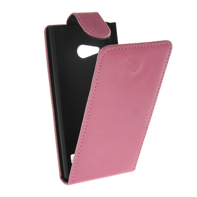 

MOONCASE Smooth skin Leather Bottom Flip Pouch чехол для Nokia Lumia 730 Hot pink