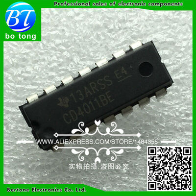 

50PCS CD4011BE DIP-14 CD4011 DIP free shipping