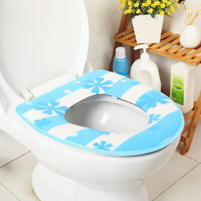 

【Jingdong Supermarket】 Sheng silk is still paste the plastic floor of the bottom of the toilet pad sets of toilet bowl maple blue
