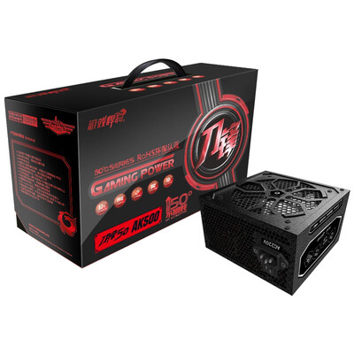 

The game Titans rated 500W blade 50AK500 power supply the whole station of capacitance ROHS environmental certification single 12V output power accounted for more than 88