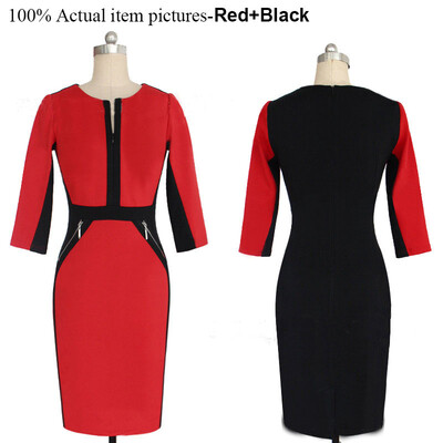 

6 Colors Plus Size Women Dress 2016 Summer Style Cotton Sheath Dress V-Neck Half Sleeve Dresses For Party