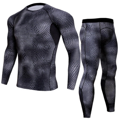 

Quick dry suit Man Fitness clothes Ventilation Quick drying Run motion Long sleeved tights