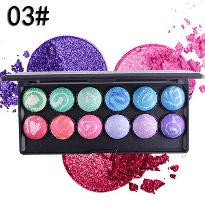 

12 color baking powder eye shadow 3D eye shadow plate makeup cosmetics
