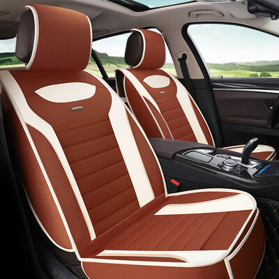 

BOLISH five four seasons GM car seat car seat cushion winter cushion imitation linen all-inclusive car seat cover car seat cover breathable cushion full hemp standard coffee color