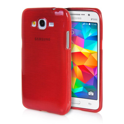 

MOONCASE Soft Flexible Silicone Gel TPU Skin Shell Back ЧЕХОЛ ДЛЯ Samsung Galaxy Grand Prime G530H Red