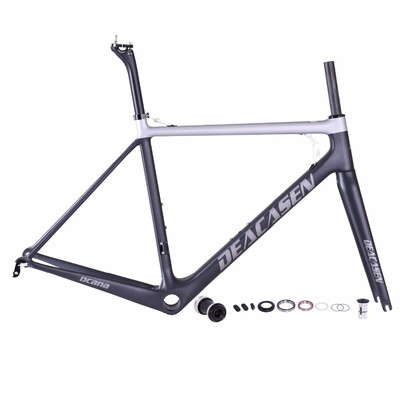 

2018 Newdeacasen T800 Super Light Cheap Di2&Mechanical Carbon Fiber Bike Frame Carbon Bicycle Frame Size 480510540560580mm
