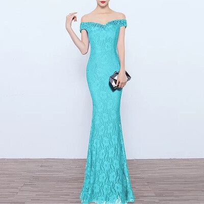 

Womens Formal Off Shoulder Mermaid Prom Evening Dresses Party Gown