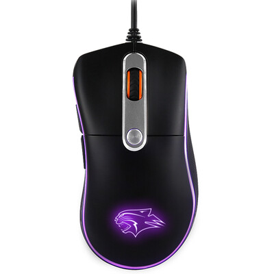 

(Dare-u) S100 плавная версия красочной игровой мыши игровой мыши черная проводная мышь