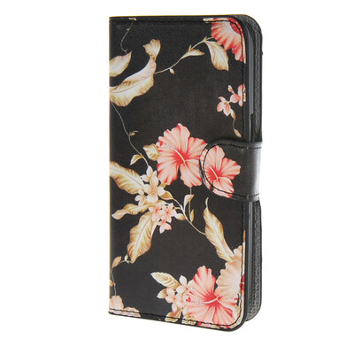 

MOONCASE Flower style Leather Side Flip Wallet Card Slot Stand Pouch Case Cover for Samsung Galaxy Core Prime G360 / a06