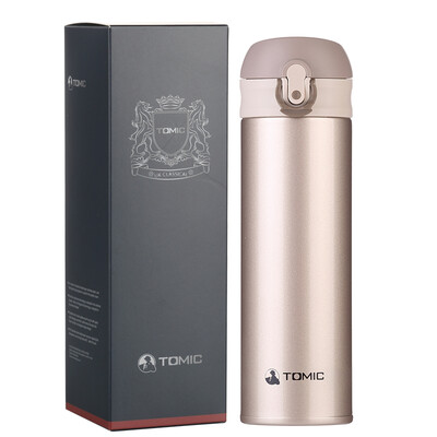 

TOMIC insulation cup male imports stainless steel water cups ladies cold travel cup KB105 gold