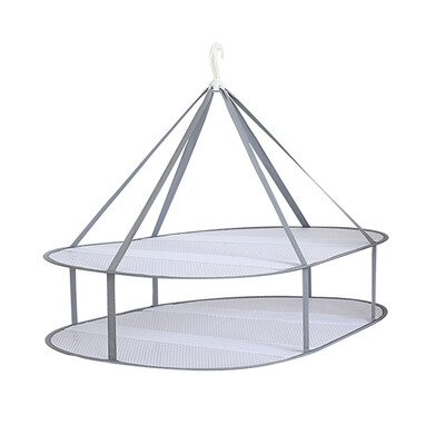

FOOJO double windproof clothes basket laundry net clothes basket tile drying rack flat net
