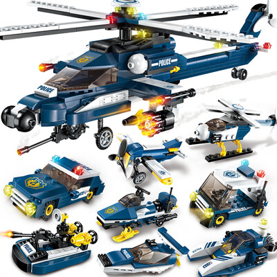 

Enlightenment ENLIGHTEN Childrens Building Blocks Toys Inserting Toys Boys Puzzle Gifts Storm Armed Helicopter 1801