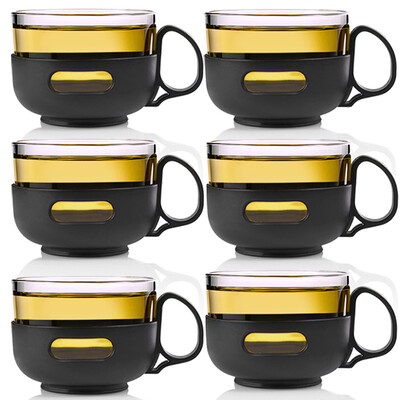 

Jingdong supermarket] heisou 150ml heat-resistant glass cups home office tea cups men and women tea tea cup (two loaded) KC-39