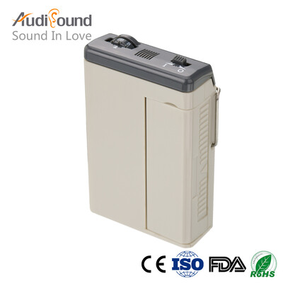 

Audisound High Quality Brand New Pocket Hearing Aid Sound Amplifier for Severe Loss Adjustable Voice Volume