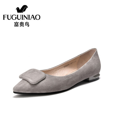 

FUGUINIAO Womens Flat Pointed shoes