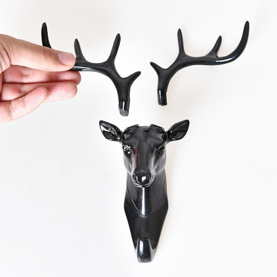 

Cntomlv Wall Decor Hooks Antlers American Style Household Decor Hooks Multi-purpose Wall Coat Keys Bags Clothes Hook