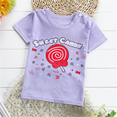 

2018 Cotton Kids T-Shirt Children Summer Short Sleeve T-Shirts For Boys Girls Clothes Baby Boy T Shirt Toddler Tops