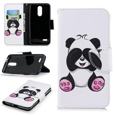 

BEFOSPEY Painting PU LeatherSoft TPU Card Slot Stand Wallet Case For LG K10201853