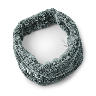 

Sanli long-staple cotton wash hair band sweet Sen female headwear headband makeup beauty remover bag headscarf gray blue