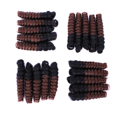 

10Inch Curlkalon Crochet Hair Crochet Braids Spiral Curly Natural Hair Ombre Bouncy Curl Twist Synthetic Hair(saniya)