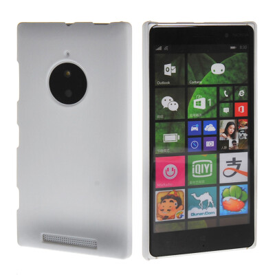 

MOONCASE Hard Rubberized Rubber Coating Devise Back Case Cover for Nokia Lumia 830 White