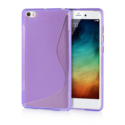 

MOONCASE S - Line Soft Flexible Silicone Gel TPU Skin Shell Back ЧЕХОЛ ДЛЯ XiaoMi Mi Note Pro Purple