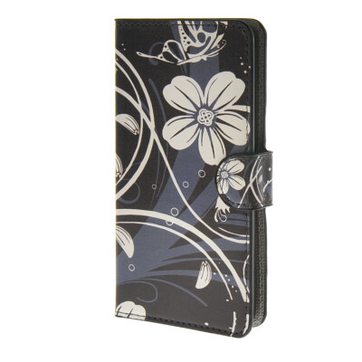 

MOONCASE Flower style Leather Side Flip Wallet Card Slot Stand Pouch Case Cover for Huawei Ascend Y635 a11