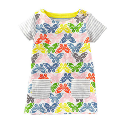 

Baby Girls Summer Dress Kids Clothes 2018 Vestidos Princess Dress Animal Applique Children Unicorn Party Dresses Dropshipping