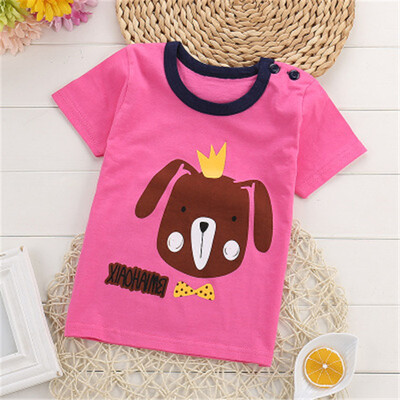

2018 Cotton Kids T-Shirt Children Summer Short Sleeve T-Shirts For Boys Girls Clothes Baby Boy T Shirt Toddler Tops