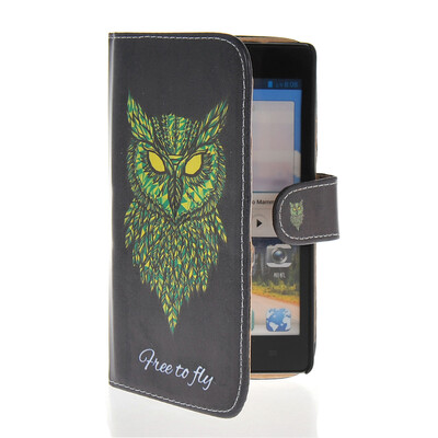 

MOONCASE Leather Side Flip Wallet Card Slot Pouch Stand Shell Back ЧЕХОЛ ДЛЯ Huawei Ascend G700