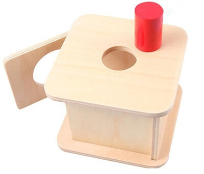 

New wooden Baby Toy Montessori Kids Toy Baby Wood Small Cylinder Matching Box Learning Educational Baby Gifts