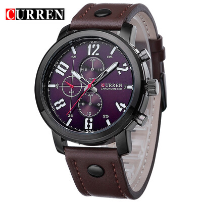 

CURREN Luxury Casual Men Watches Analog Military Sports Watch Quartz Male Wristwatches Relogio Masculino Montre Homme 8192
