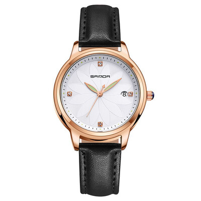

SANDA luxury Jewelry fashion women leather strap wrist watch diamond watches womens watches