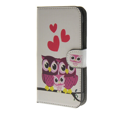 

MOONCASE Owl style Leather Wallet Flip Card Slot Stand Pouch чехол для Samsung Galaxy Xcover 3 SM-G388F A15