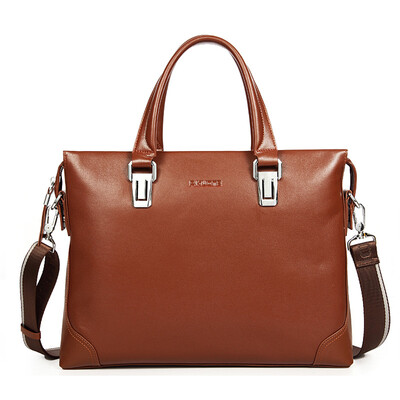 

RHNMB0240 Pkuone® Men genuine leather business bag handbag real leather briefcase mens messenger bag casual mens shoulder bags