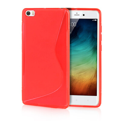 

MOONCASE S - Line Soft Flexible Silicone Gel TPU Skin Shell Back ЧЕХОЛ ДЛЯ XiaoMi Mi Note Pro Red