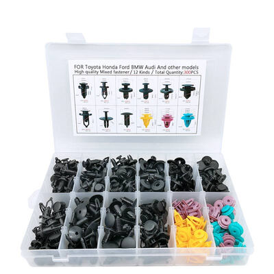 

CNIKESIN HZ05 300PCS Mixed Car Plastic Fastener Auto Screw Rivet Bumper Fender Door Plank Retainer Clips for Honda Toyota