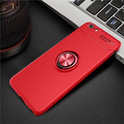 

Iphone 66S Luxury Metal Ring Magnetic Bracket Shockproof Cooling TPU Phone Case