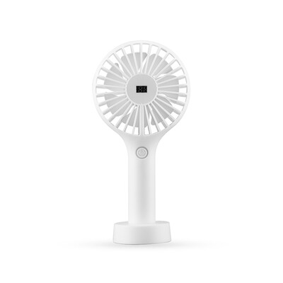 

TOMNEW Mini USB Portable Cooling Fan 2000mAh Battery Operated 3 Speed Display Screen Desk Hand Dream Fan for Home Office Outdoor
