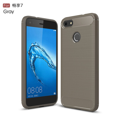 

Goowiiz Phone Case For Huawei Enjoy 7P9 Lite MiniY6 Pro 2017 Fashion Slim Carbon Fiber TPU Soft Silicone