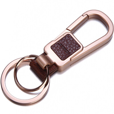 

JOBON Zhongyin key chain ring car key chain chain double ring spring waist hanging ZB-8701C silver