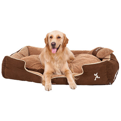 

Huayu pet (hoopet) kennel autumn and winter can be removable Teddy gold wool warm pet cat nest Samoyed small dog dog pet supplies Phnom Penh corn grain S