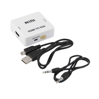

1080P HDMI VGA Для MINI HDMI VGA Для Аудио Видео HDTV конвертер адаптер Новый